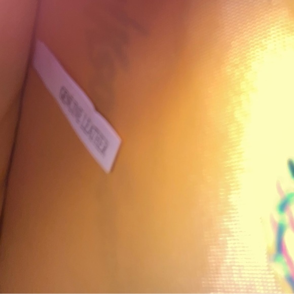 NWOT Gorgeous Baekaard Real Leather Teal/Pink/Yellow Plaid Square Purse - Picture 8 of 8